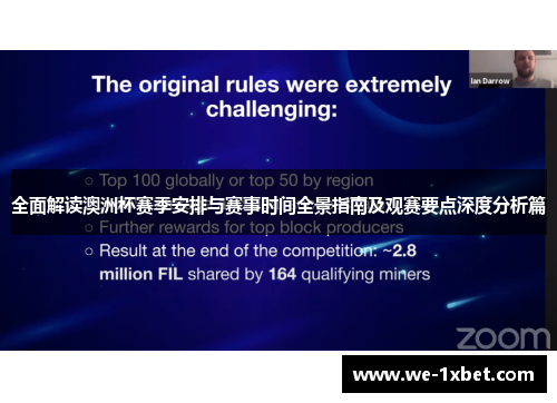 全面解读澳洲杯赛季安排与赛事时间全景指南及观赛要点深度分析篇